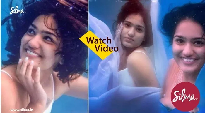 Saniya Iyyappan Under water photoshoot video